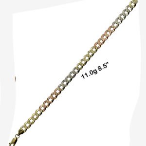 Bracelet two tone 14K Gold